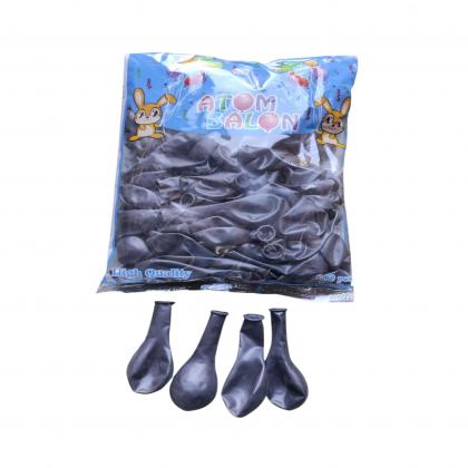 toptan-balon-atom-metalik-siyah-balon-12-inc-100-lu